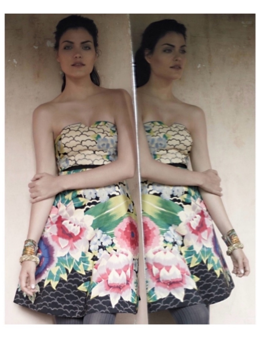 Vintage Silk Anthropologie Dress - size 6